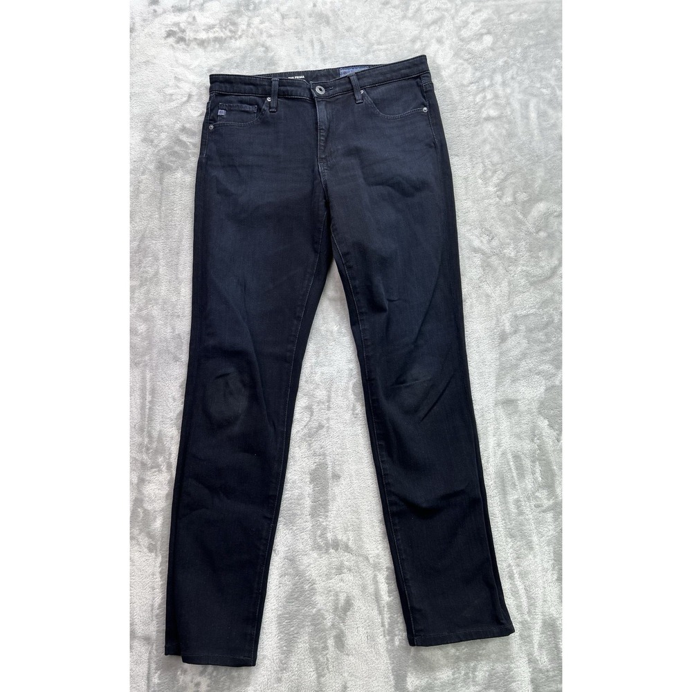 AG Jeans Womens Sz 27R Dark Blue The Prima Cigarette Leg Contour360 Stretch Mid